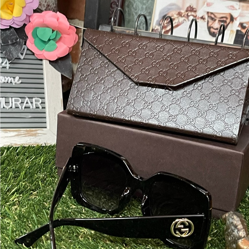 Oversized Rectangle 52mm Sunglasses - image 4